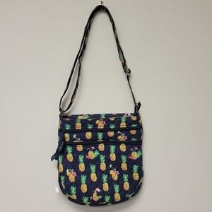 New Vera Bradley Toucan Party Trio Zip Hipster Crossbody Bag Purse